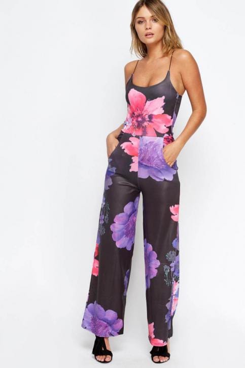 Floral Wide Leg Jumpsuit